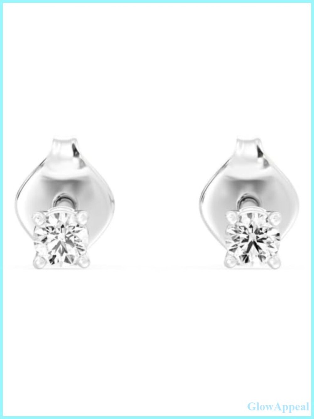 Lab Grown Diamond Stud Earrings 925 Sterling Silver